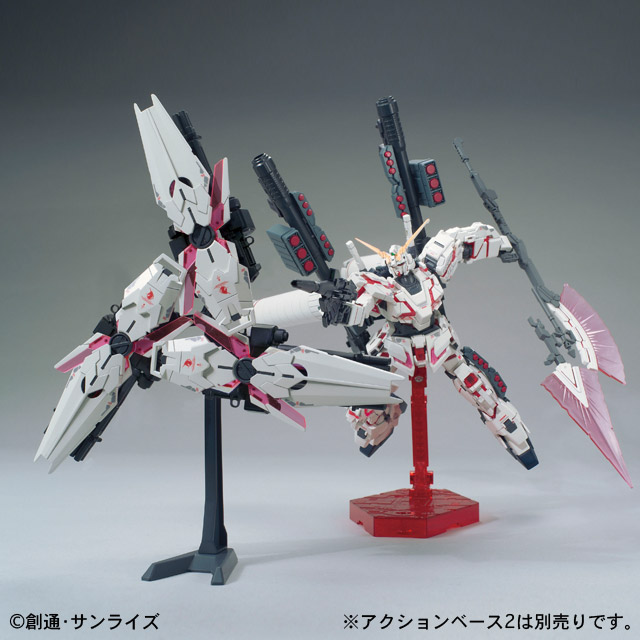 RX-0 Full Armor Unicorn Gundam Destroy Mode Red GUNPLA HGUC High Grade 1/144 