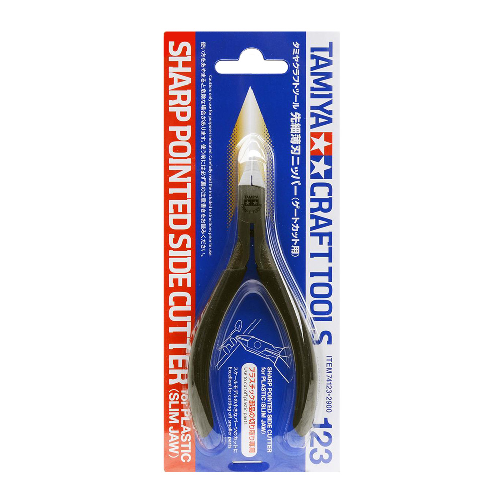 Tamiya Sharp Pointed Side Cutter for Plastic (Slim Jaw) | Hobby Frontline