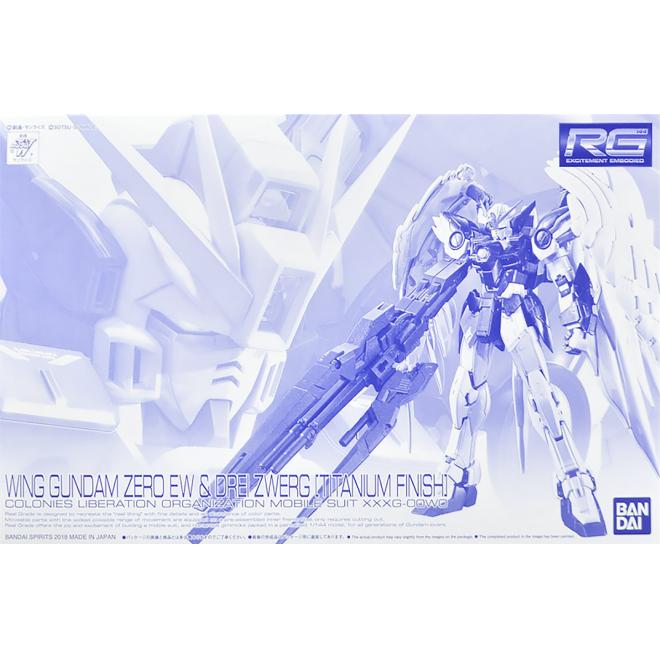 RG 1/144 Wing Gundam Zero EW & Drei Zwerg (Titanium Finish)