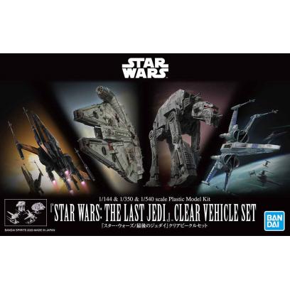 Star Wars 1/144 & 1/350 & 1/540 Star Wars: The Last Jedi Clear Vehicle Set