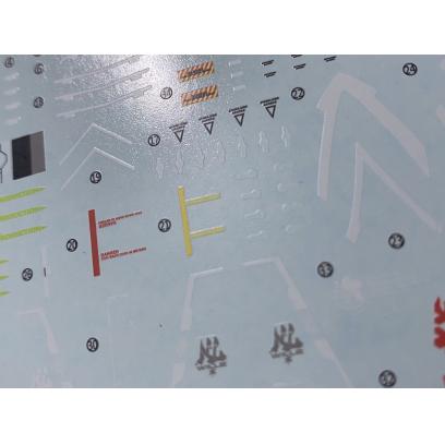 Flaming Snow Water Decals for RG Evangelion Unit-08a