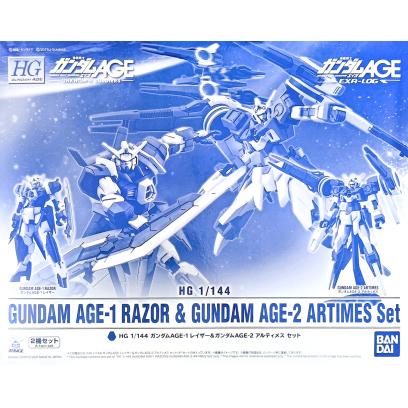 HG 1/144 Gundam AGE-1 Razor & Gundam AGE-2 Artimes Set